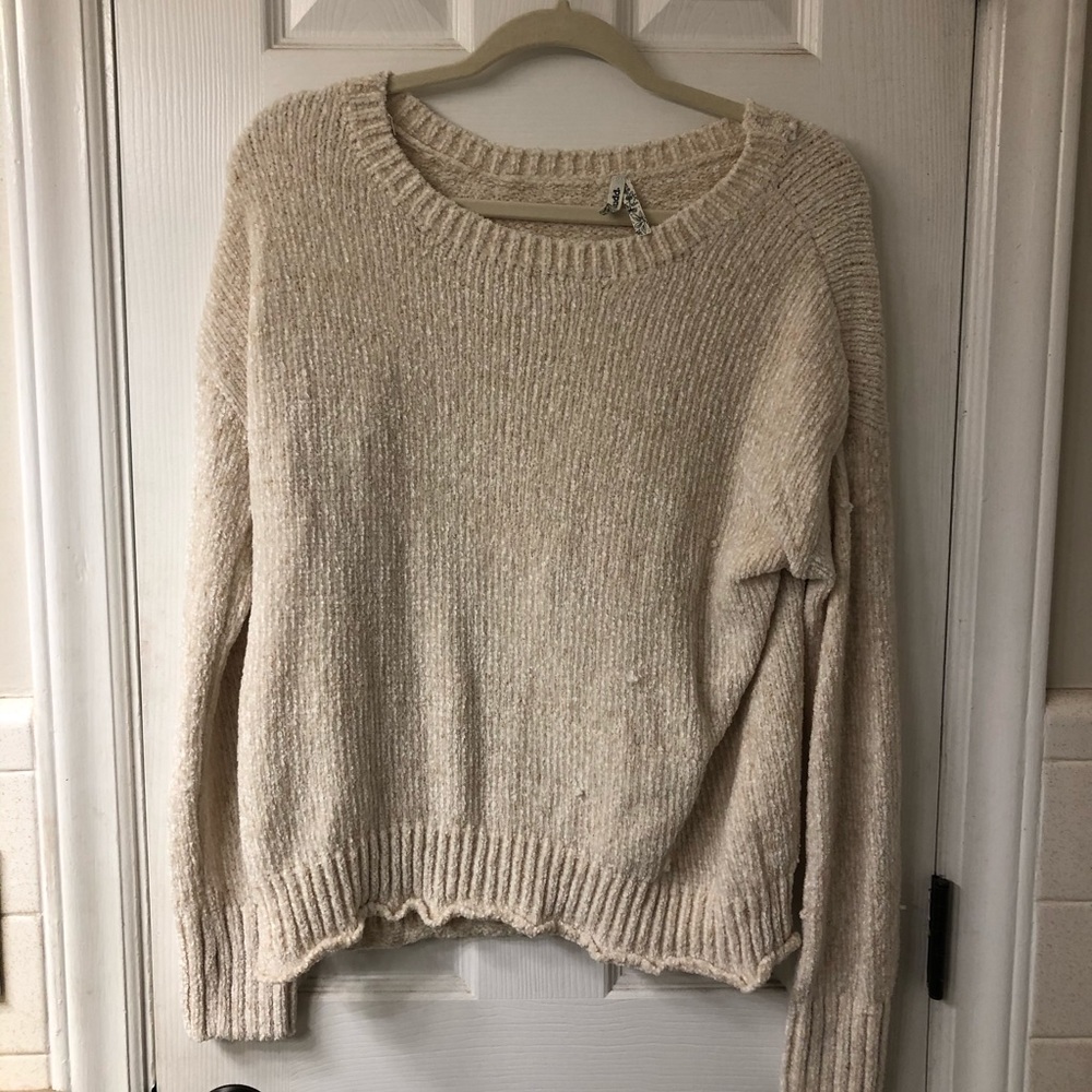 white cashmere long sleeve